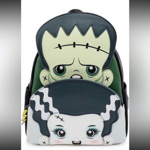 Loungefly Universal Monsters Frankie and Bride Mini Backpack